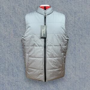 Vintage Casino Pauma Men’s Grey Puffer Vest Size: Large New with Tags